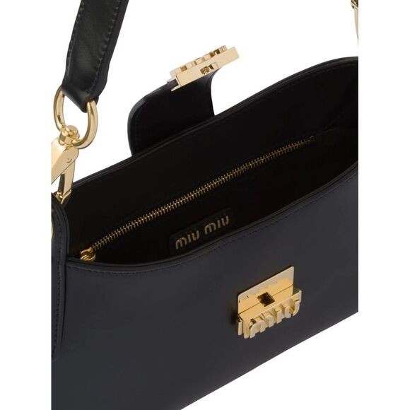 MIU MIU LEATHER SHOULDER BAG - Picture 2 of 7
